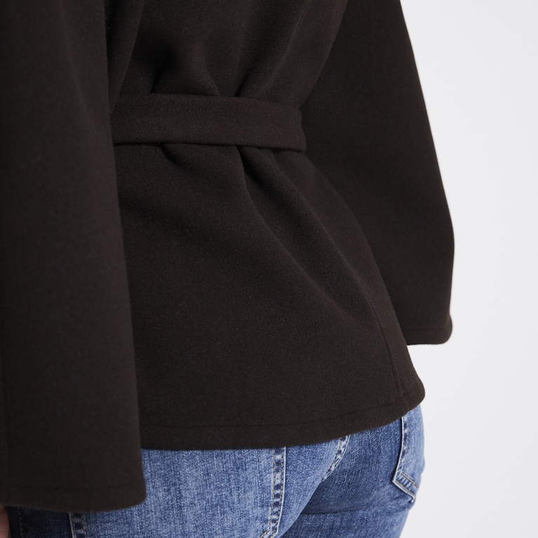 Belt cape jacket "Kellie" Brown